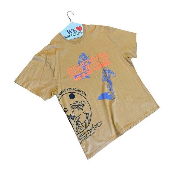 Billionaire Boys Club Tan Short Sleeve Tee BB HUMAN SS TEE in CINNAMON - Picture 6 of 9